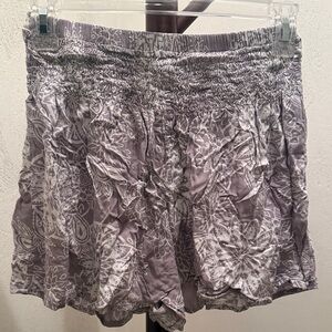 Elegant Floral High Waist Women's Shorts